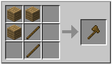 Image result for axe recipe minecraft